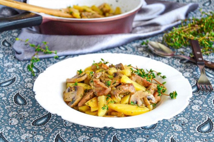 15 вкусных рецептов жареного картофеля с грибами