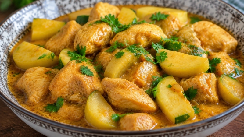 Когда пошли кабачки, готовлю карри по-восточному: то же рагу с курицей, но вкуснее — пряное, сочное, сытное