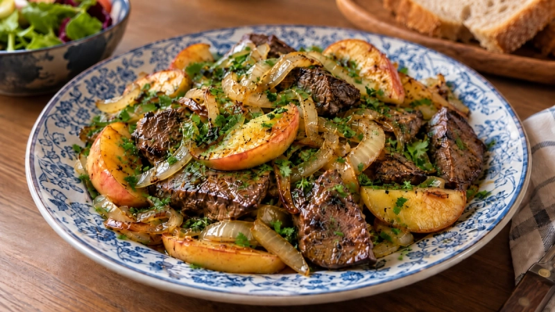 На Новый год готовим не курицу, не рыбу и не мясо, а печень с этим фруктом: получается нежно, без горечи и очень вкусно